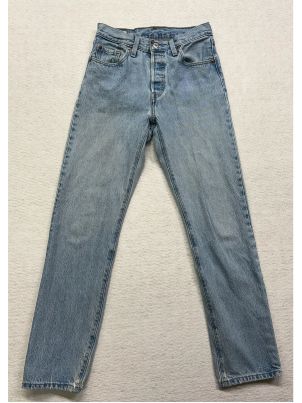 Levi's 501 Original Fit Light Wash Straight Leg Jeans Women's W25